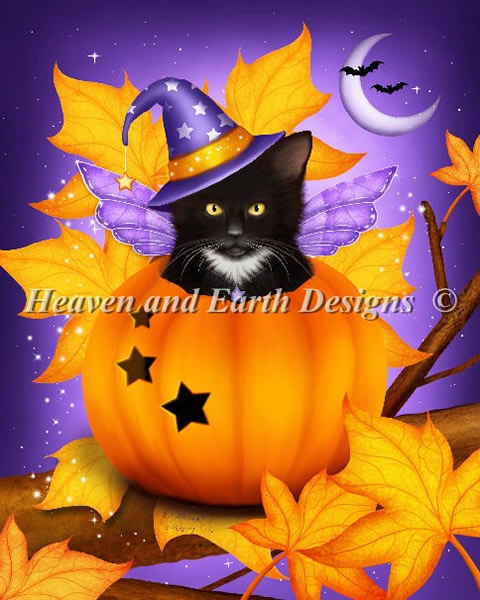 Pumpkin Cat Magic - Click Image to Close